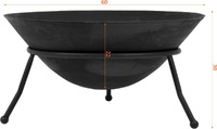 PALENISKO OGRODOWE ŻELIWNE OGNISKO GRILL 60cm LUND 99711