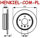 Tarcze hamulcowe pełne MIKODA 1437 + KLOCKI SAMKO 5SP850 - MERCEDES KLASA A (W168) VANEO (414) - OŚ TYLNA