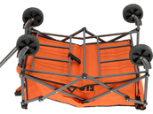 WÓZEK OGRODOWY TURYSTYCZNY SKŁADANY 70KG FLO 90180