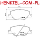 Klocki hamulcowe SAMKO 5SP2107  - OPEL INSIGNIA B Country Tourer (Z18) INSIGNIA B Grand Sport (Z18) INSIGNIA B Sports Tourer (Z18) - OŚ PRZEDNIA