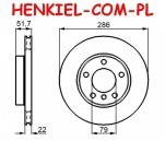 Tarcze hamulcowe wentylowane MIKODA 0423 + KLOCKI MIKODA 70423 - BMW 3 (E36, E46) Z3 (E36) Z4 (E85) - OŚ PRZEDNIA