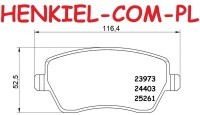 Tarcze hamulcowe wentylowane MIKODA 1763 + KLOCKI MIKODA 71529 - DACIA DUSTER - OŚ PRZEDNIA