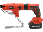 WKRĘTARKA TAŚMOWA DO REGIPSÓW  PŁYT GK OSB Z PODAJNIKIEM 4Ah + ŁADOWARKA YATO YT-82075