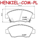 Tarcze hamulcowe wentylowane MIKODA 0822 + KLOCKI MIKODA 71265 - HONDA JAZZ II LOGO - OŚ PRZEDNIA