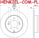 Tarcza hamulcowa pełna MIKODA 1166 - HYUNDAI GRANDEUR (TG) (HG) ix35 (LM, EL, ELH) SONATA V (NF) VI (YF) VII (LF) KIA OPTIMA (FSGDS6B) OPTIMA (JF) - OŚ TYLNA