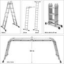 DRABINA WIELOFUNKCYJNA 4x3 5w1 ROZKŁADANA VOREL 17704