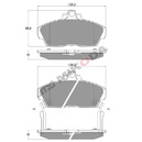 Tarcze hamulcowe wentylowane MIKODA 1808 GT malowane, nacinane, wiercone, kolor: czarny + KLOCKI MIKODA 71808 - HONDA VI  - OŚ PRZEDNIA