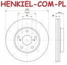 Tarcze hamulcowe wentylowane MIKODA 2241 + KLOCKI QUARO QP6269C ceramiczne - TOYOTA AURIS (_E15_) COROLLA Sedan (_E15_) - OŚ PRZEDNIA