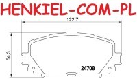 Tarcze hamulcowe wentylowane MIKODA 2255 GT malowane, nacinane, wiercone, kolor: czarny + KLOCKI MIKODA 72255 - DAIHATSU CHARADE 11r- TOYOTA YARIS (_P9_) YARIS (_P13_) - OŚ PRZEDNIA