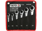 ZESTAW KLUCZY PÓŁOTWARTYCH Z GRZECHOTKĄ 8-19MM 6 SZT. YATO YT-01344 