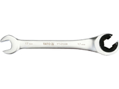 KLUCZ PÓŁOTWARTY PŁASKO-OCZKOWY Z GRZECHOTKĄ 17MM YATO YT-01339