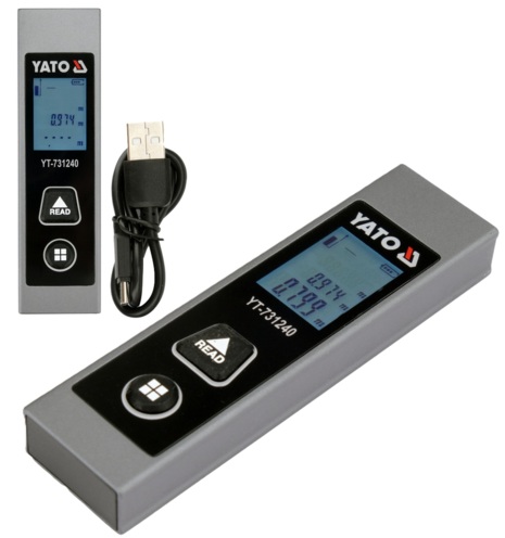 DALMIERZ LASEROWY CYFROWY MIERNIK ODLEGŁOŚCI KIESZONKOWY 30m YATO YT-731240