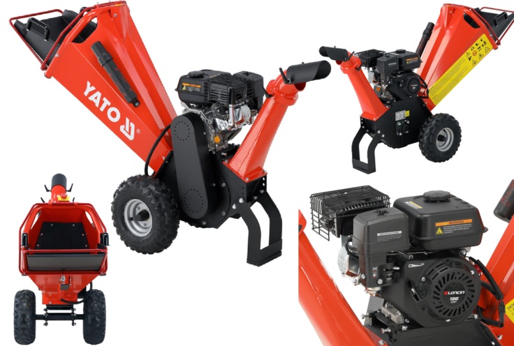 ROZDRABNIACZ RĘBAK SPALINOWY DO GAŁĘZI max. 100mm LONCIN 6.53KM 196cm³ YATO YT-86155