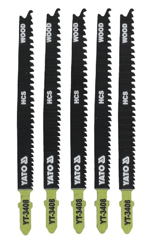BRZESZCZOT DO WYRZYNARKI TYP T, 13-8 TPI, DO DREWNA / 5 SZT. 115 MM YATO YT-3408