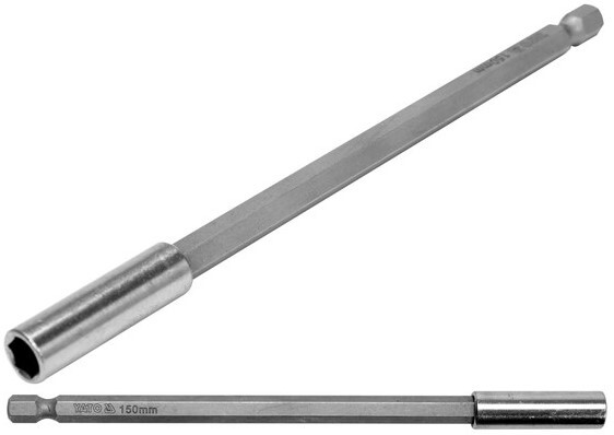 UCHWYT PRZEDŁUŻKA OBSADA OKSYDOWANA DO BITÓW 1/4 X 150MM YATO YT-04681
