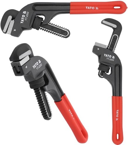 KLUCZ DO RUR Z UCHWYTEM PVC 350 MM TYP SZWEDZKI YATO YT-2203