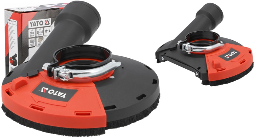 OSŁONA PRZECIWPYŁOWA PRZYSTAWKA DO SZLIFIERKI KĄTOWEJ ODSYSAJĄCA 180mm YATO YT-82995