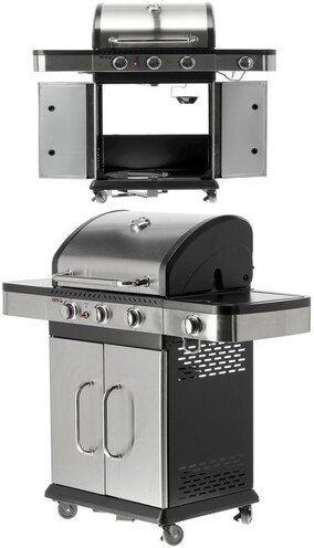 GRILL GAZOWY ZUSHI 3+1 STAL NIERDZEWNA 11,2KW 4 PALNIKI YATO YG-20018 