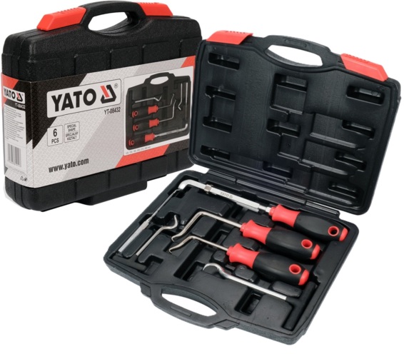 ZESTAW HACZYKÓW HAKÓW HAKI DO DEMONTAŻU USZCZELNIEŃ I ORINGÓW 6el. YATO YT-08432