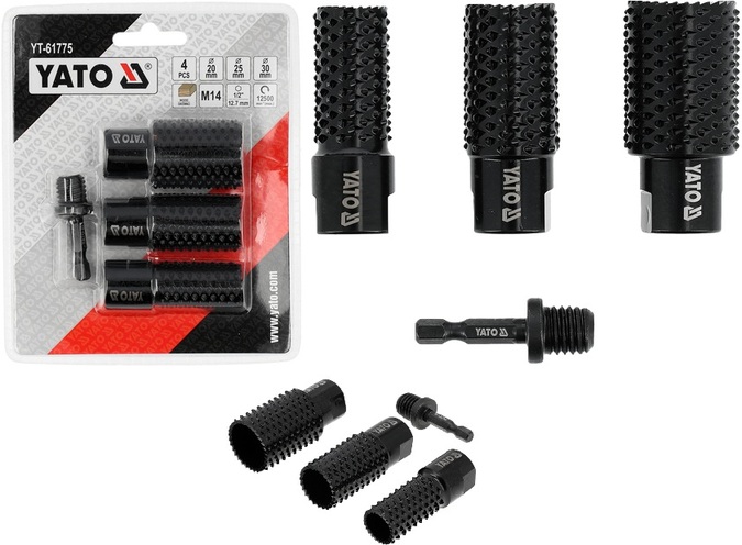 YT-61775 ZESTAW TARNIKÓW CYLINDRYCZNYCH 4 ELE. M14