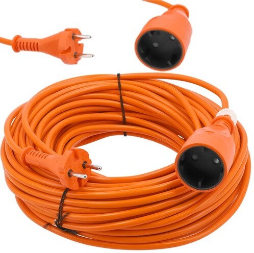 PRZEDŁUŻACZ 30M POMARAŃCZOWY 2X1,5MM² VOREL 82675