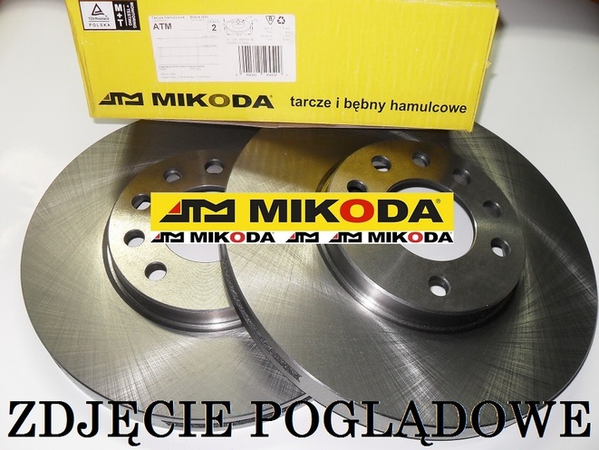 Tarcza hamulcowa wentylowana MIKODA 0358 - FIAT PANDA (169_) 500 (312_) 500 C (312_) FORD KA (RU8) - OŚ PRZEDNIA