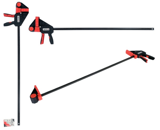 ŚCISK SZYBKOMOCUJĄCY SZYBKOZACISKOWY STOLARSKI 900mmx100mm 270kg YATO YT-63887