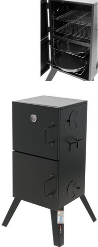 PRZENOŚNA OGRODOWA WĘDZARNIA STALOWA WĘDZARKA DYMNIK 53X51X100 LUND 99916 