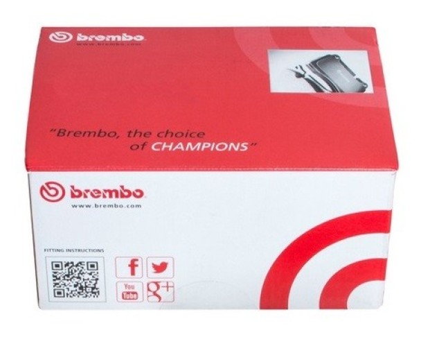 Klocki hamulcowe BREMBO P83046 - TOYOTA AVENSIS (_T25_) COROLLA Verso (ZER_,ZZE12_,R1_) - OŚ PRZEDNIA