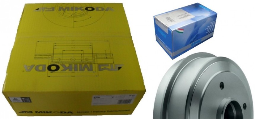 Bębny hamulcowe z piastą MIKODA 9219 + SZCZĘKI SAMKO 87380 + SZPILKI -FORD FOCUS (DAW, DBW) FOCUS Turnier (DNW) FOCUS Sedan (DFW) - OŚ TYLNA