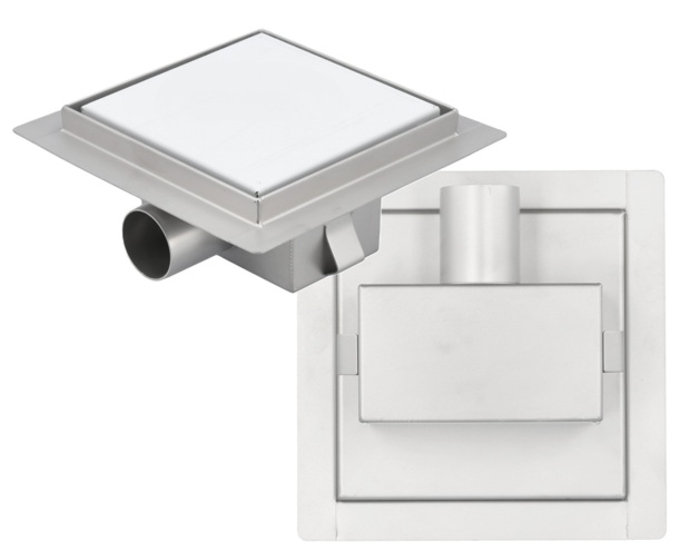 ODPŁYW LINIOWY KWADRATOWY WET&DRY 150X150 MM CHROM FALA 71620