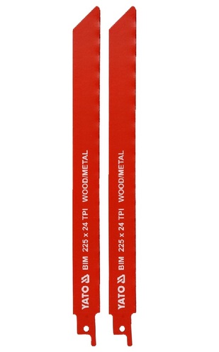 BRZESZCZOTY DO METALU I DREWNA BIM 225 MM 24TPI / 2 SZT. YATO YT-33934