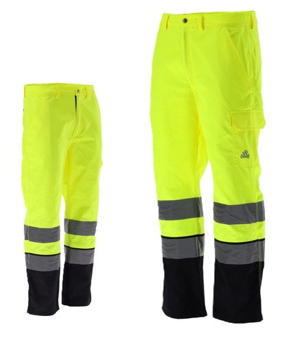 SPODNIE ODBLASKOWE MONTERSKIE OSTRZEGAWCZE ORIOLUS 230g/m² r. XXL 2XL YATO YT-79374