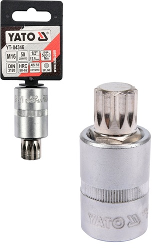 KLUCZ NASADOWY TRZPIENIOWY SPLINE 1/2