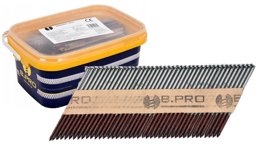 GWOŹDZIE TAŚMOWE DO GWOŹDZIARKI YT-09240 65mm śr. 2,8mm 3000szt. VOREL 72011