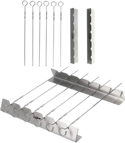 STOJAK NA SZASZŁYKI - 6SZT STALOWYCH SZPIKULCÓW DO NABIJANIA LUND 99840 
