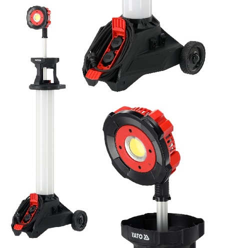 REFLEKTOR PRZENOŚNY SIECIOWY LED TUBA 360° 22500LM 230W  YATO YT-818080