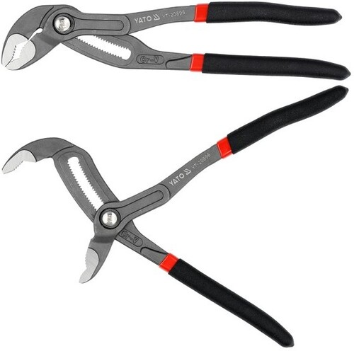 SZCZYPCE NASTAWNE DO RUR ŻABKA MAXI Z PRZYCISKIEM 250MM YATO YT-20896