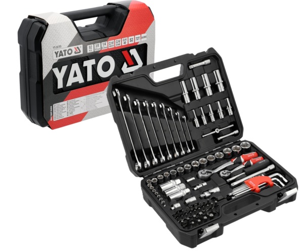 ZESTAW NARZĘDZIOWY KLUCZE NASADOWE 1/4