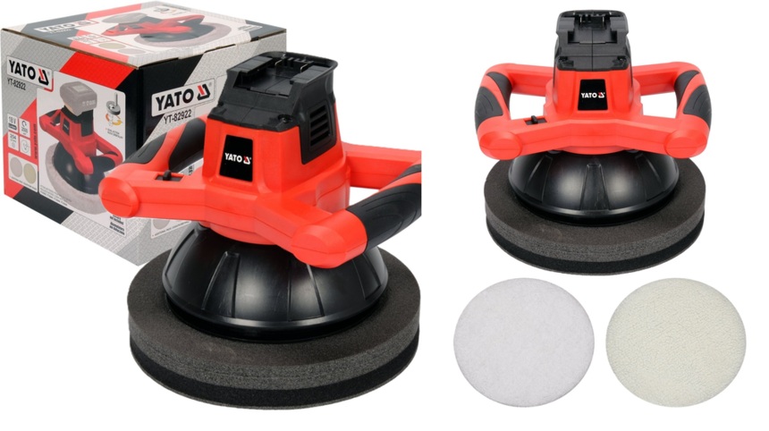POLERKA ORBITALNA AKUMULATOROWA SAM KORPUS (BODY) DUAL ACTION 254mm 18V + 2x NAKŁADKI YATO YT-82922