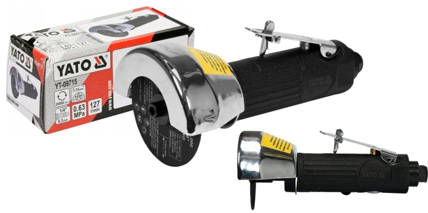 PRZECINARKA SZLIFIERKA PNEUMATYCZNA ALUMINIOWA 75mm YATO YT-09715