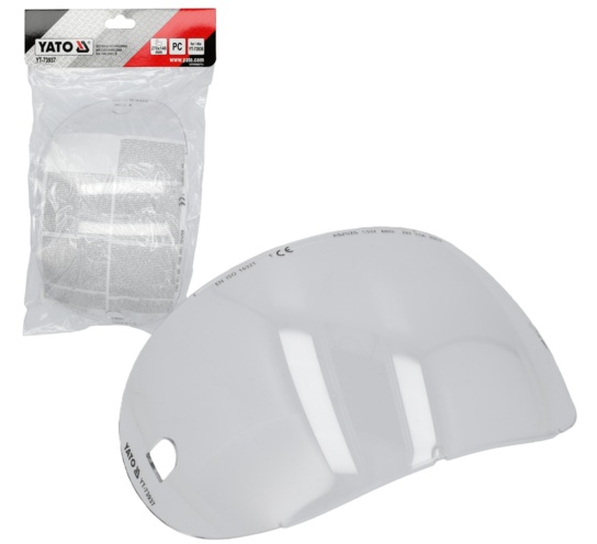 SZYBKA ZEWNĘTRZNA DO PRZYŁBICY MASKI YT-73936 270x140mm YATO YT-73937
