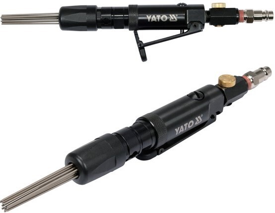 PNEUMATYCZNY MŁOTEK IGŁOWY MINI DO RDZY SPAWÓW 13 IGIEŁ YATO YT-09913