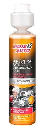 KONCENTRAT PŁYNU DO SPRYSKIWACZY 250ML POMARAŃCZA MOJE AUTO 19-088