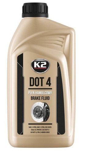 PŁYN HAMULCOWY DOT4 DOT 4 1000ml 1L BRAKE FLUID K2 T108