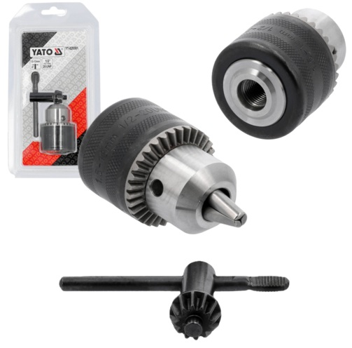 UCHWYT GŁOWICA GŁÓWKA DO WIERTARKI WIERTARSKI Z KLUCZEM 13mm 1/2