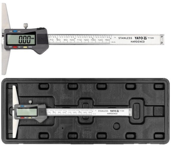 GŁĘBOKOŚCIOMIERZ ELEKTRONICZNY 150 MM YATO YT-72250 