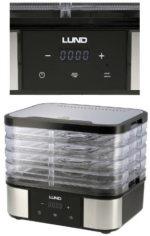 SUSZARKA SPOŻYWCZA 5 TAC ZE STALI NIERDZEWNEJ Z REGULACJĄ 380W LUND 68281 