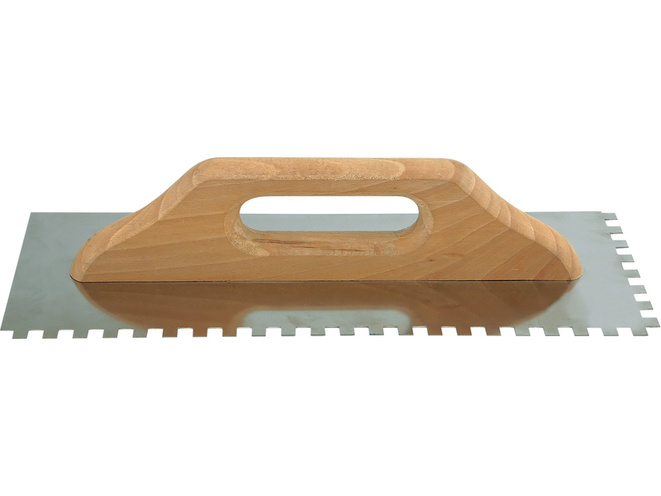 PACA GLAZURNICZA ZĘBATA NIERDZEWNA 380x128mm ZĄB 8mm VOREL 06650