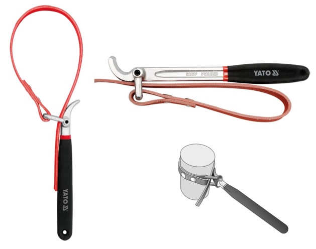 KLUCZ PASKOWY TAŚMOWY DO FILTRÓW OLEJU 80-160mm YATO YT-0824